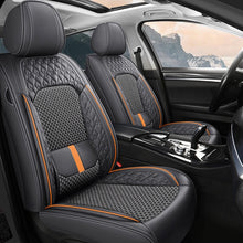 Load image into Gallery viewer, Luxury 3D Car Seat Covers – 5-Piece Waterproof Faux Leather &amp; Ice Silk, Universal Fit for Sedans, SUVs &amp; Trucks