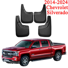 Load image into Gallery viewer, Mud Flaps for Trucks Mud Guards Compatible with 2014-2024 Chevrolet Silverado,4pcs Splash Guards Front &amp; Rear