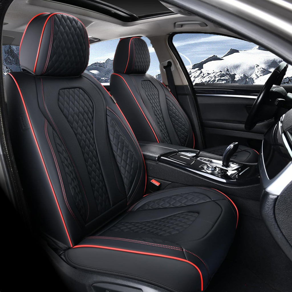 Amancarport Nappa Leather Car Seat Cover Universal Fit for Most Vehicles
