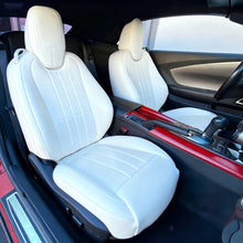 Load image into Gallery viewer, Chevy Camaro Coupe Seat Covers (2010–2015, LT/LS/RS/SS) – Custom Fit Full Set, Waterproof Faux Leather