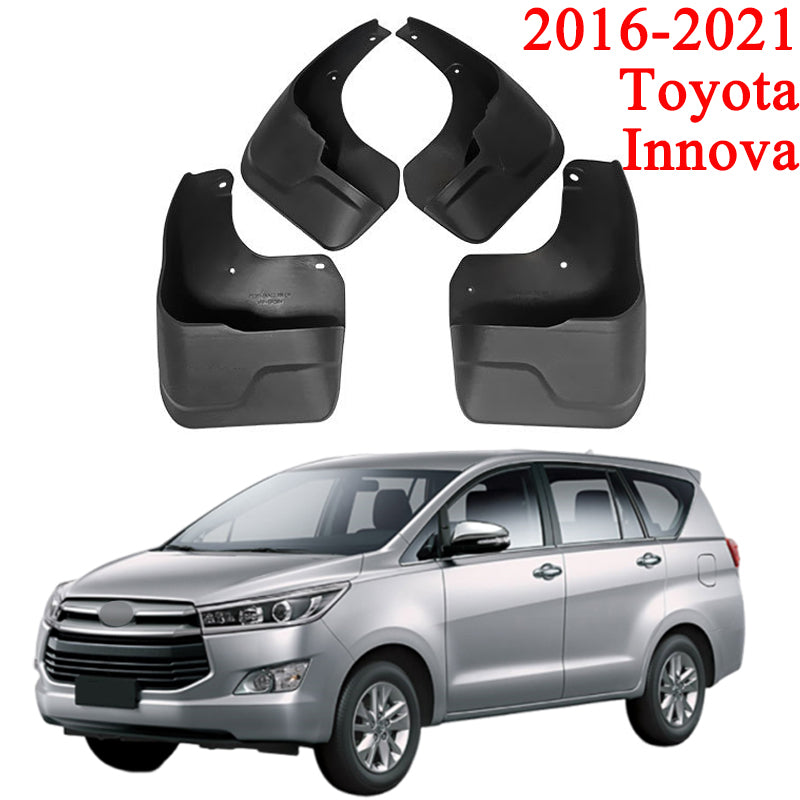 Mud Flaps Mud Guards Fit for 2016-2021 Toyota INNOVA, Front & Rear Mud Splash Guards Accessories - 4 Pcs