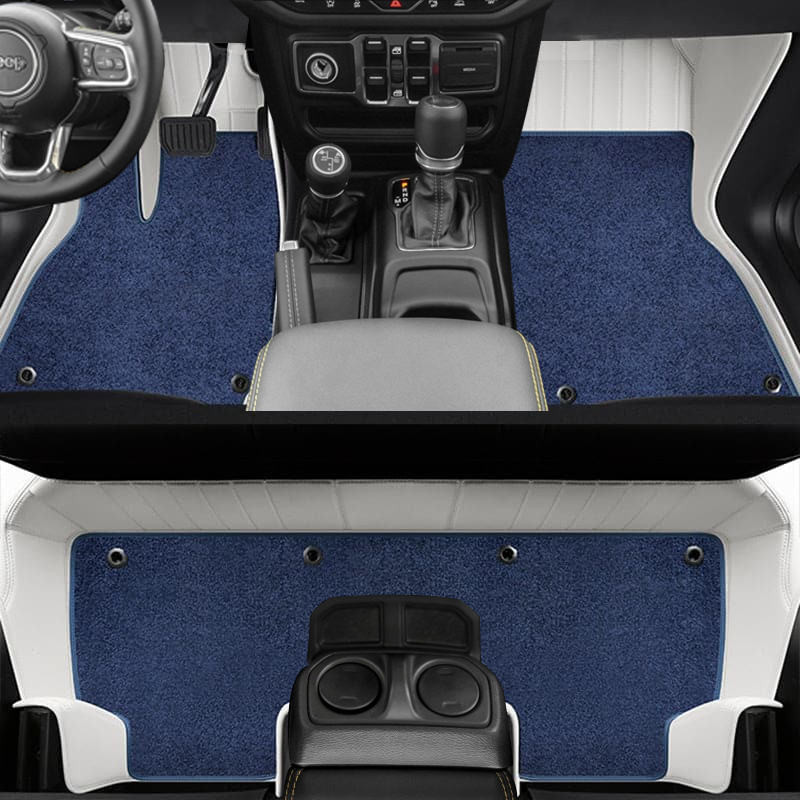 Special for Jeep Wrangler(2018-2024) and Wrangler JK(2013-2017) Floor Mat Fully Surrounded By All-Weather Floor Mat