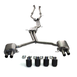 Valved Sport Exhaust System for Audi B9 S4/S5 3.0T 2018–2020 | Dual Exit | Steel/Titanium