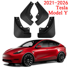 Load image into Gallery viewer, Amancarport® Mud Flaps for Tesla Model Y 2021-2026 - Front and Rear Splash Guards Mud Flaps, 4PCS Fender Flares Set