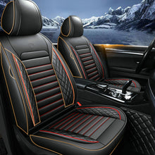 Load image into Gallery viewer, Full Set Car Seat Covers, Universal Leather Seat Covers for Most Cars, SUVs &amp; Trucks – Waterproof Front &amp; Back Protector