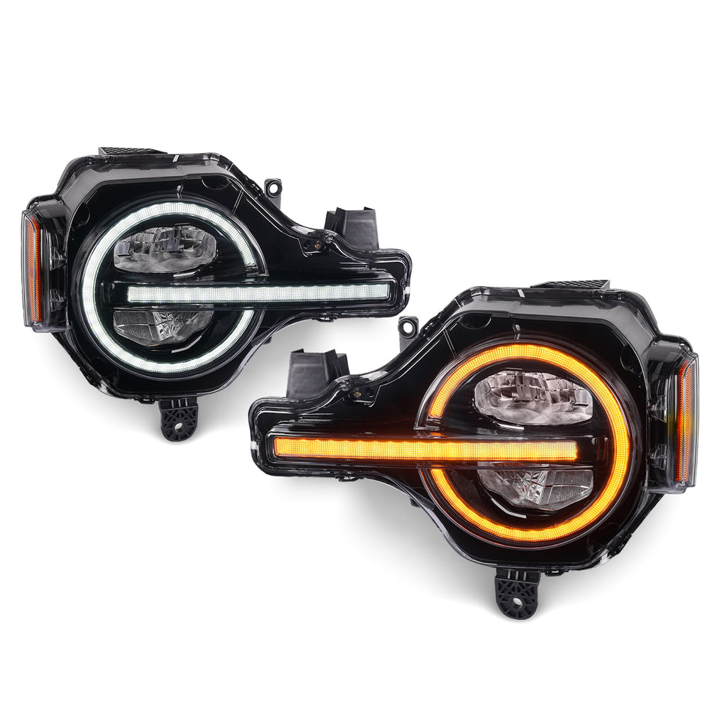 For Ford Bronco LED Projector Headlights 2021–2025 Fits All Trim Levels and Raptor 2/4 Door Pair
