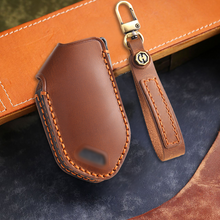 Load image into Gallery viewer, Genuine Leather Key Fob Cover for Kia (5-8 Button)