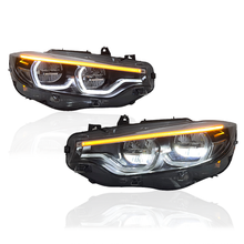 Load image into Gallery viewer, GTS Style LED Headlights for BMW 4-Series 2013-2020 F32 F82 F36 with Yellow DRL