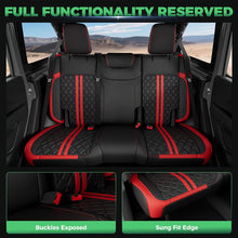 Load image into Gallery viewer, Jeep Wrangler JK JL Seat Covers 2007–2026 2 Door &amp; Unlimited Custom Fit Leather
