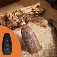 Load image into Gallery viewer, Genuine Leather Key Fob Cover for Ford (3-5 Buttons)