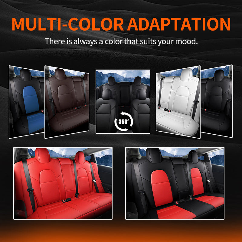 All-Inclusive Customized Tesla Model S/Model X 5-7Seats Alcantara Leather Car Seat Covers Full Set