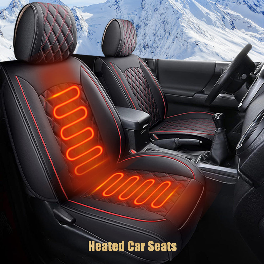 Custom Leather Car Seat Cover Full Set Fit For Ford F150 (2009-2025), F250, F350, F450(2017-2025)