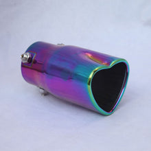 Load image into Gallery viewer, 2.5-inch imported stainless steel exhaust pipe universal heart-shaped car exhaust tailpipe