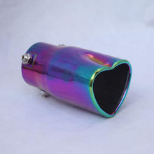 Load image into Gallery viewer, 2.5-inch imported stainless steel exhaust pipe universal heart-shaped car exhaust tailpipe