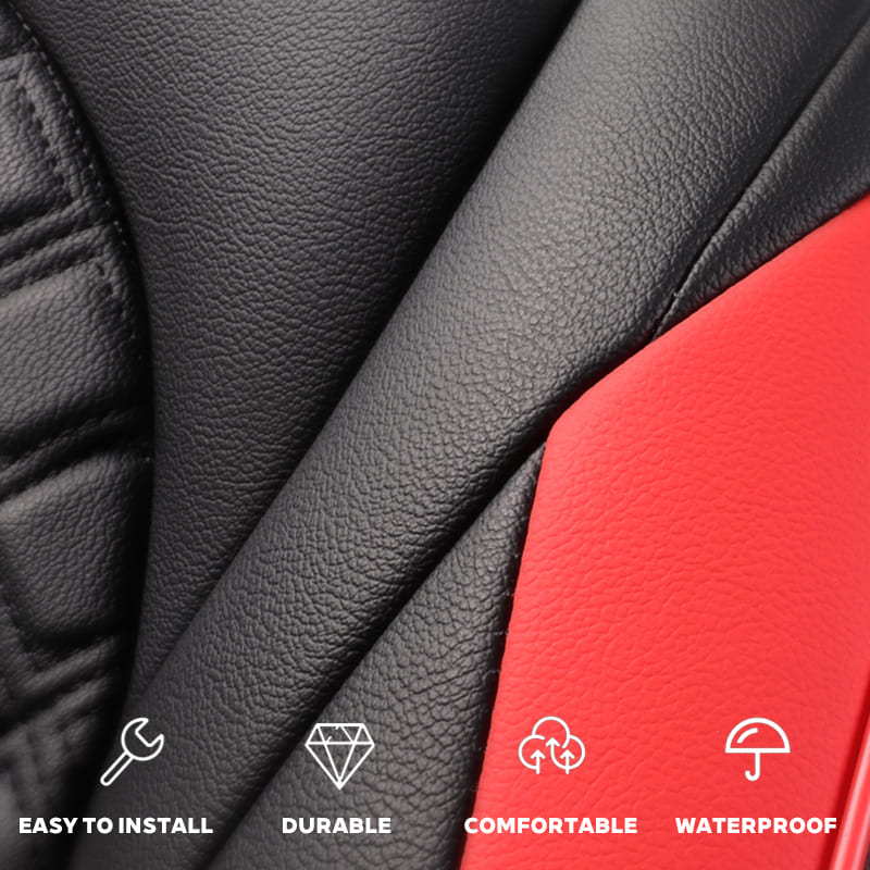 Custom for Toyota Camry(2018-2024) Sport Style Leather Car Seat Cover Full Set