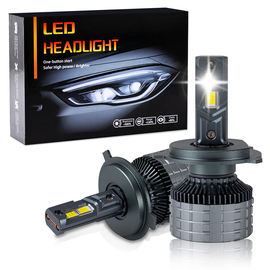 NEW LED Headlight Bulbs, H11/H9/H8/H4 Compatible, 240W 50000LM 6000K (2-Pack)