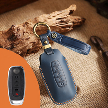 Load image into Gallery viewer, Genuine Leather Key Fob Cover for Nissan (3-5 Button)