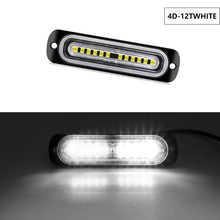 Load image into Gallery viewer, 8pcs 12 LED Synchronous Function Emergency Strobe Grille Lights, Ultra-Thin Surface Mount Hazard Warning Flasher Chasing Lights