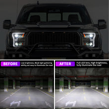 Load image into Gallery viewer, For Ford F-150 LED Dual Beam Projector Headlights 2015–2020 Sequential Turn Signal Plug and Play
