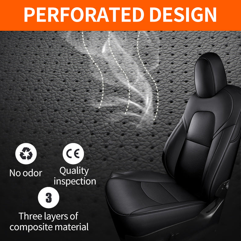 All-Inclusive Customized Tesla Model S/Model X 5-7Seats Alcantara Leather Car Seat Covers Full Set