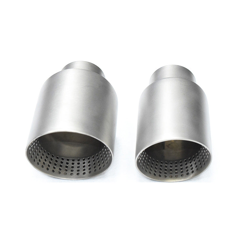 4 Inch Stainless Steel Exhaust Tip Matte Silver or Black Honeycomb Design Universal Bolt-On