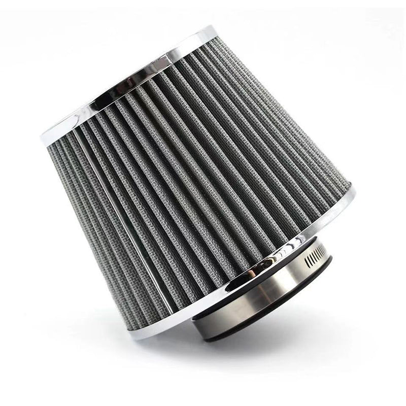 3",3.5",4" Universal Clip-On Air Filters: High-performance, washable filters with a conical shape.