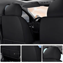 Load image into Gallery viewer, AmanCarport Universal Car Seat Covers 5-Piece Full Set – Premium Faux Leather &amp; Ice Silk, Waterproof &amp; Airbag Compatible