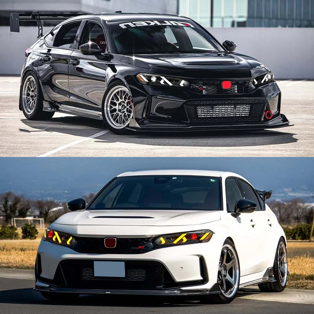 Demon Eye LED Headlights for 2022-2025 Honda Civic 11th Gen Projector Front Lamp Assembly (Pair)
