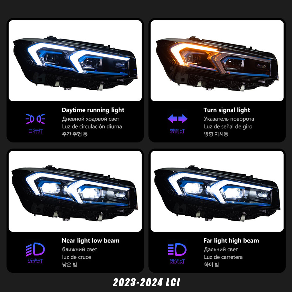 LED Headlights for BMW 3 Series G20/G21 (2019–2024, Pre-LCI & LCI Upgrade)