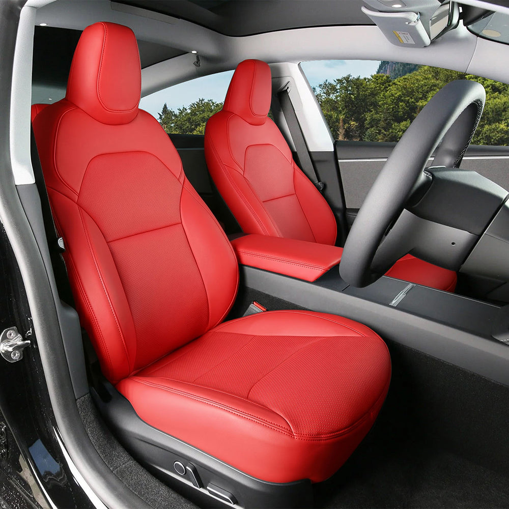 Custom Nappa Leather Seat Covers for Tesla Model 3/Y (Highland/Juniper 2016-2026)
