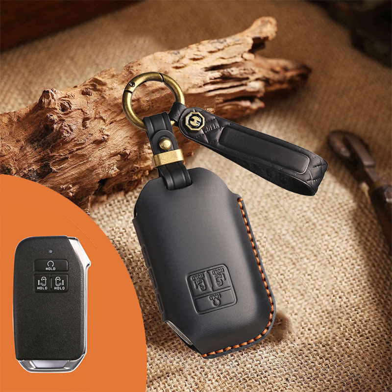 Genuine Leather Key Fob Cover for Kia