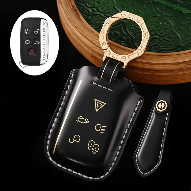 Land Rover Key Fob Cover with Keychain, Full Protection, Compatible with 2018-2023 Land Rover Range Rover Evoque, Sport, Vogue