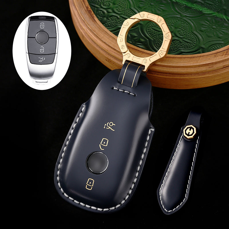 Genuine Leather Key Bag for Mercedes-Benz Maybach S450, E300L