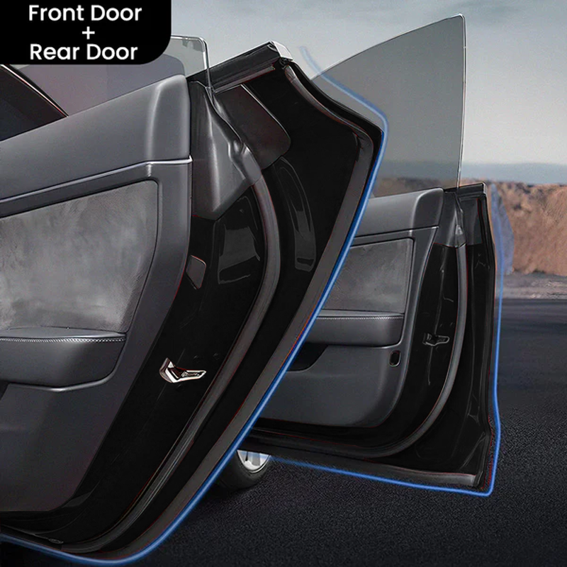 Car Door Seal Kit: Sound-Insulating Rubber for Tesla and Other Popular Models