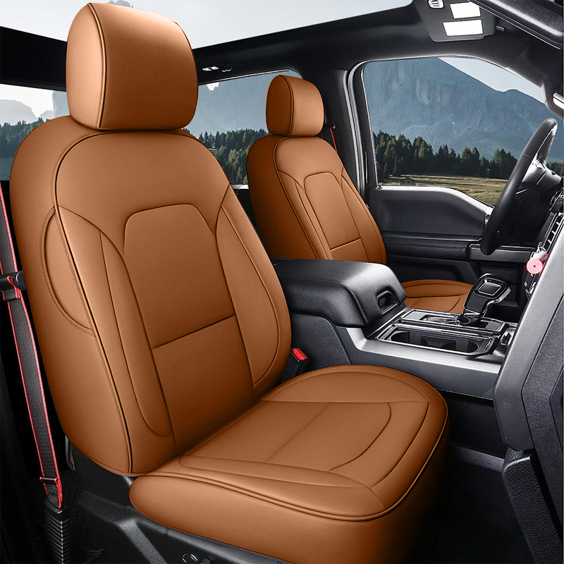 All-inclusive Luxury Premium Leather Car Seat Cover Special For Ford F150 (2015-2023), F250 (2017-2023)