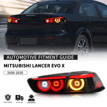 Load image into Gallery viewer, Mitsubishi Lancer EVO X 2008–2020 LED Taillights Assembly, Sequential Turn Signals, Plug &amp; Play
