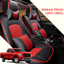 Load image into Gallery viewer, Leather Seat Covers for Nissan Titan 2017–2024 – Custom Fit Full Set