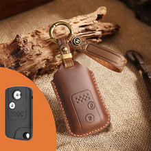 Load image into Gallery viewer, Genuine Leather Key Fob Cover for Honda