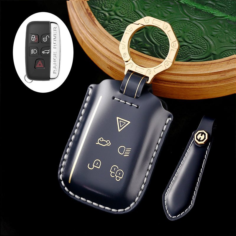 Land Rover Key Fob Cover with Keychain, Full Protection, Compatible with 2018-2023 Land Rover Range Rover Evoque, Sport, Vogue