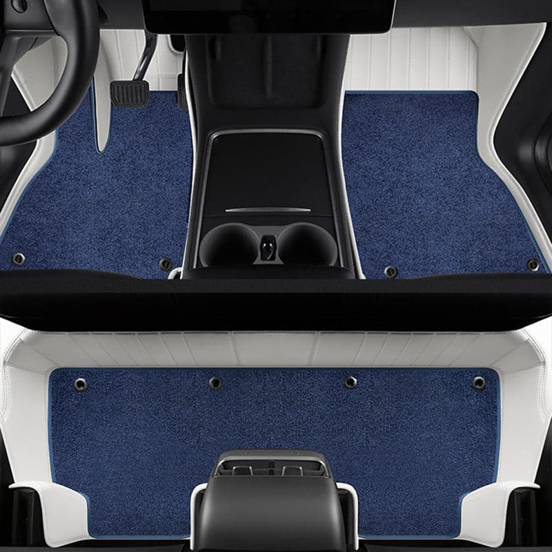 Special for Tesla Model 3 and Model Y 360° Aviation Soft Package Full Wrap All-Weather Leather Floor Mat