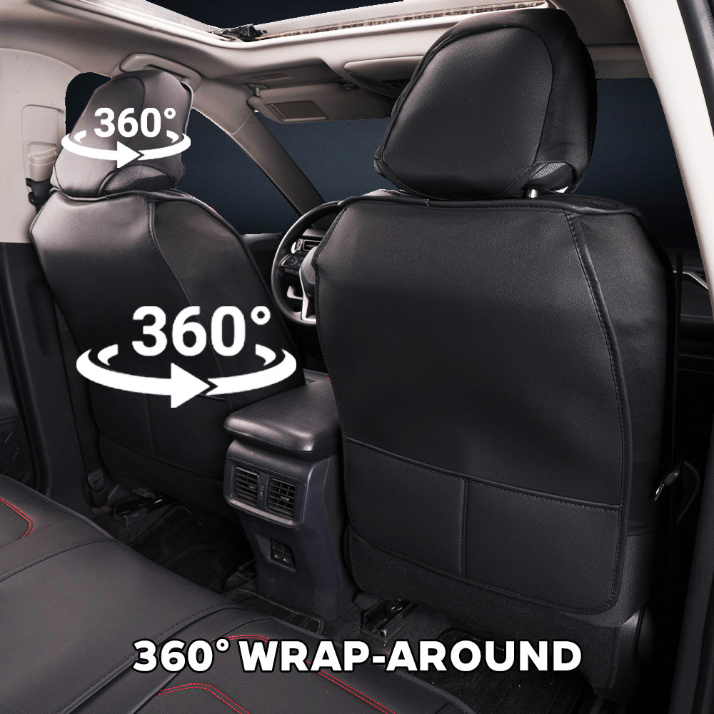 Universal Faux Leather Car Seat Covers 5-Piece Set – Waterproof, Easy Install, Fit SUV, Sedan & Truck