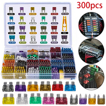 Load image into Gallery viewer, 300Pcs Car Fuse Assortment Kit, 160 Mini Blade Fuses Automotive + 90 Standard Auto Fuses + 50 Micro Fuse + 1 Puller