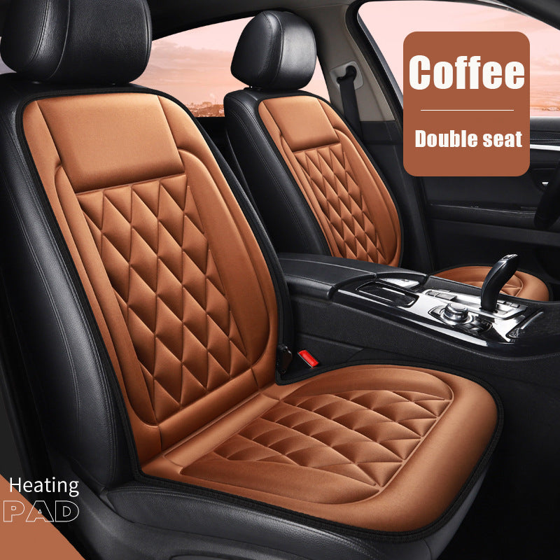 Car Seat Heater Car Seat Cover (3 Colors) Front Seat Set，Seat Cushion for Full Back and Seat