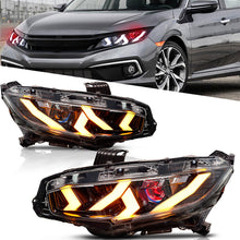 Load image into Gallery viewer, Demon Eye LED Headlights for 2016-2021 Honda Civic 10th Gen Projector Front Lamp Assembly (Pair)