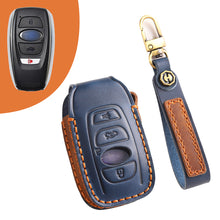 Load image into Gallery viewer, Leather Smart Car Key Cover Case for Subaru Outback, Forester, Impreza, Legacy, and XV