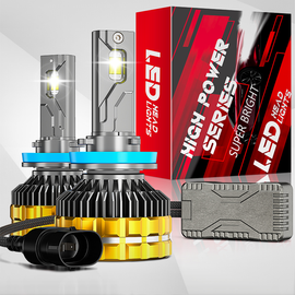LED Headlight Bulbs, H11/H4/9005 (HB3)/9006 (HB4) Compatible, 300W 30000 LM 6500K (2-Pack)