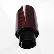 Load image into Gallery viewer, 4&quot; Red Carbon Fiber Exhaust Tip – Universal Fit, 3.5″–4.5″ Size Options | Modified Car Upgrade