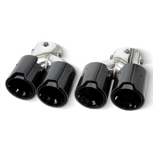 Load image into Gallery viewer, Carbon Fiber Dual Exhaust Tips for BMW 2/3/4 Series G20/G21/G23/G42 (2019+)