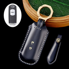 Load image into Gallery viewer, Leather Car Key Protective Cover for Mazda 3, CX-30, CX-5, and CX-9 Remote Key Fob