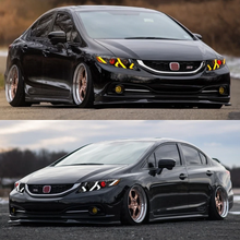 Load image into Gallery viewer, Demon Eye LED Headlights for 2012-2015 Honda Civic 9th Gen Projector Front Lamp Assembly (Pair)
